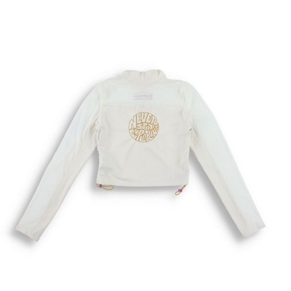 The North Face Women’s Trailwear QTM Mock Neck Sheer Long Sleeve Shirt White XXL - Picture 5 of 13